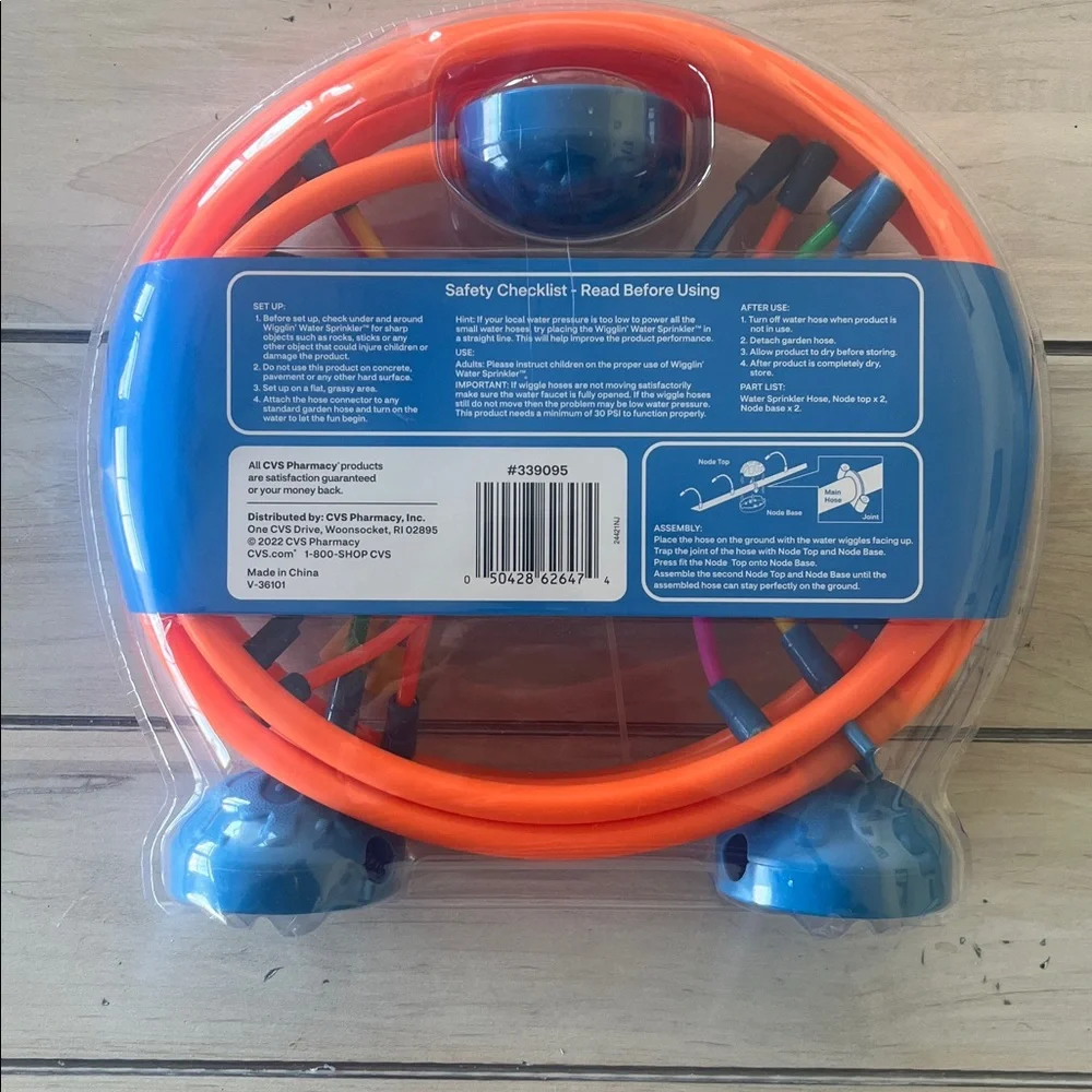 Wiggling Water Sprinkler by Sun & Sky Orange and Blue
